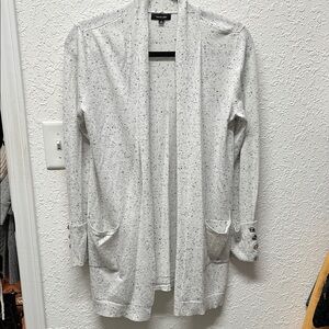 White Speckled Cardigan